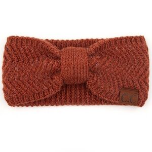 C.C Knit Headband in Rust Orange